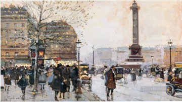 Cityscape Painting - Paris scenes 08 Eugene Galien